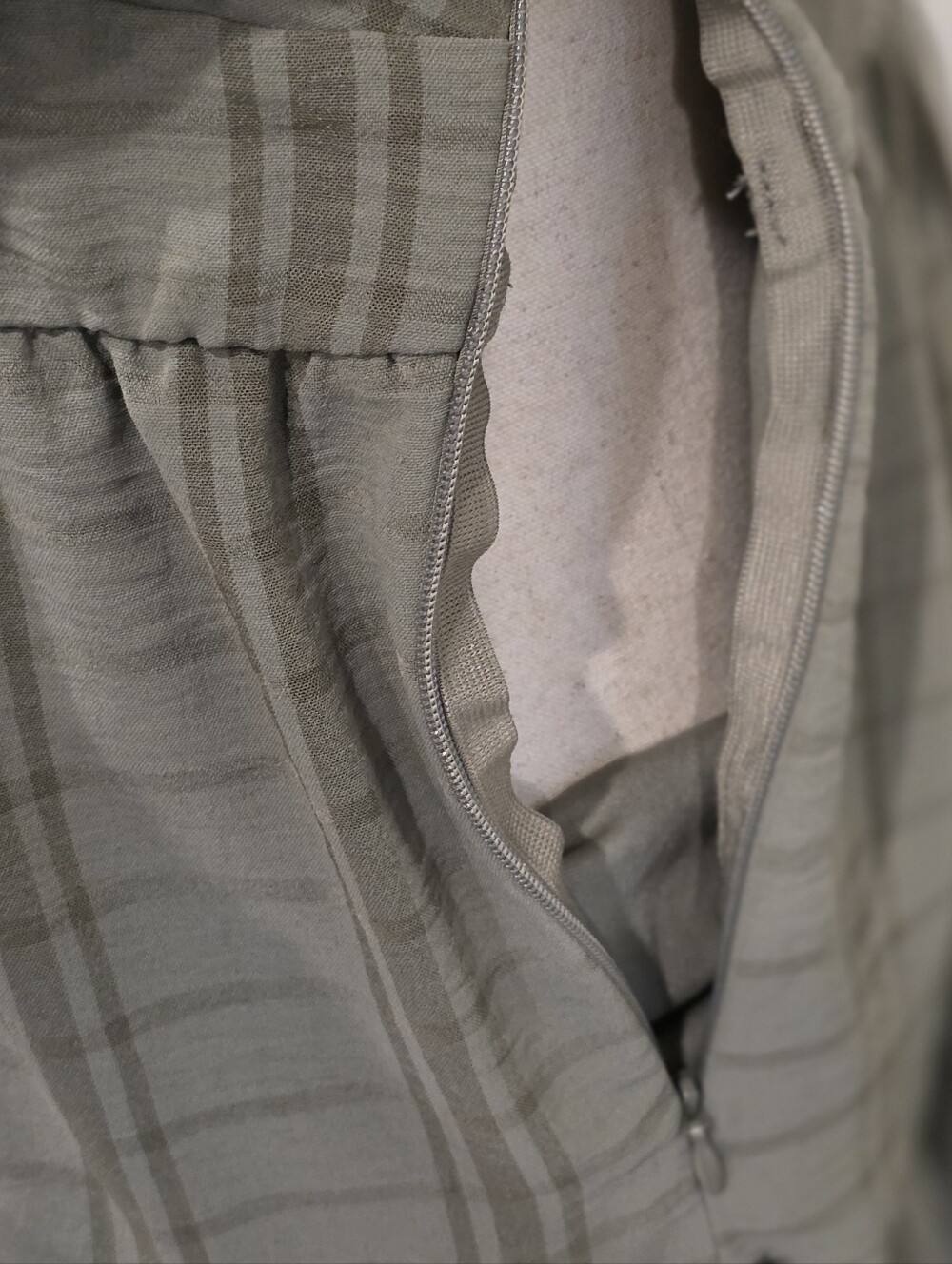 Altar'd State Natalie Plaid Tiered Mini Dress in Vetiver / Sage Green - Picture 6 of 7